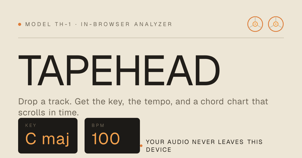Screenshot of tapehead.studio